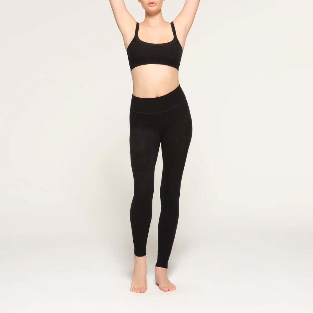 Skims Terry Lounge Seamless Legging - Onyx - Picture 2 of 4
